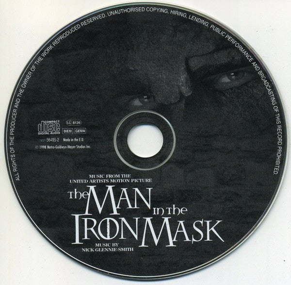 Nick Glennie-Smith : The Man In The Iron Mask (Music From The United Artists Motion Picture) (CD, Album)