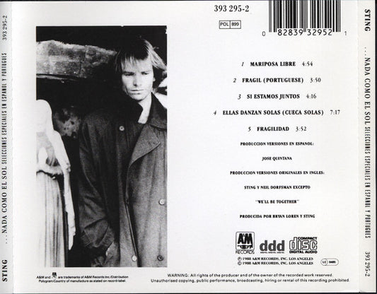 Sting : ...Nada Como El Sol (Selecciones Especiales En Espanol Y Portugues) (CD, MiniAlbum)