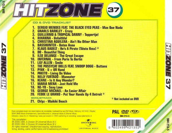 Various : Radio 538 Hitzone 37 (CD, Comp + DVD-V, Comp, PAL)