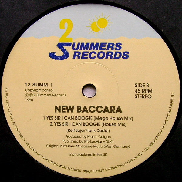 New Baccara : Yes Sir, I Can Boogie - 1990 Version (12")