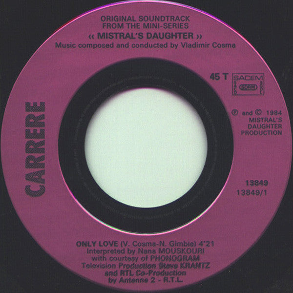 Nana Mouskouri : Only Love (7", Single)