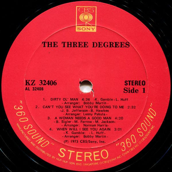 The Three Degrees : The Three Degrees (LP, Album, Gat)