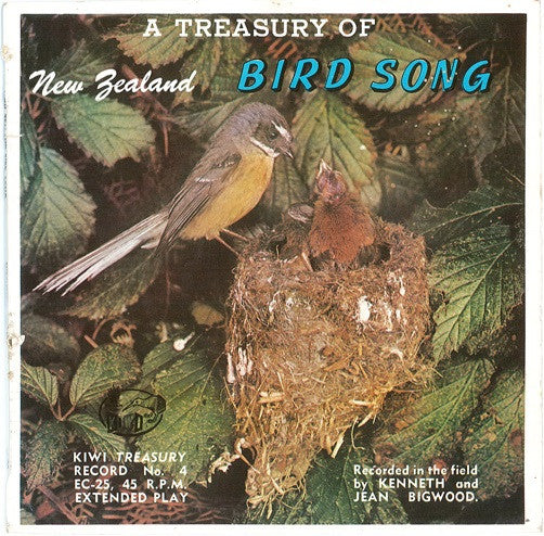 Kenneth Bigwood And Jean Bigwood Introduced By Gordon R. Williams : A Treasury Of New Zealand Bird Song: Record No. 4, Supplement No. 1 (7", EP, Red)