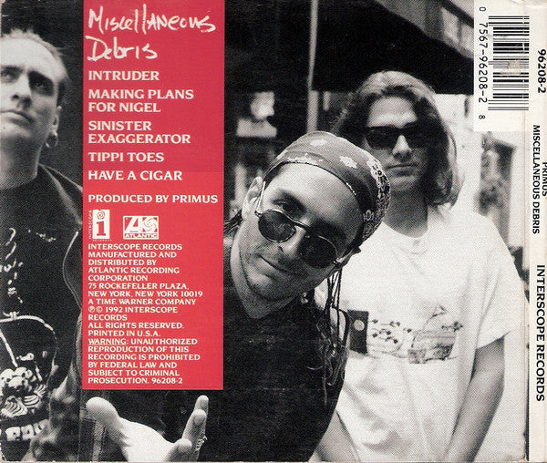 Primus : Miscellaneous Debris (CD, EP, Club, Dig)