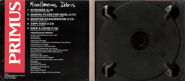 Primus : Miscellaneous Debris (CD, EP, Club, Dig)