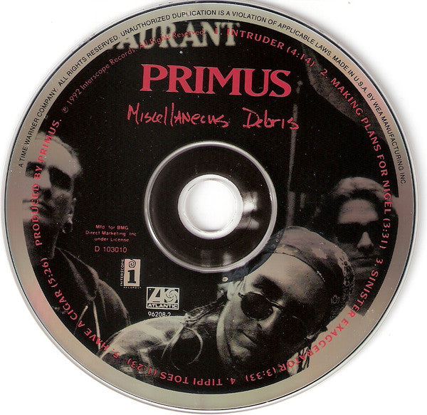 Primus : Miscellaneous Debris (CD, EP, Club, Dig)