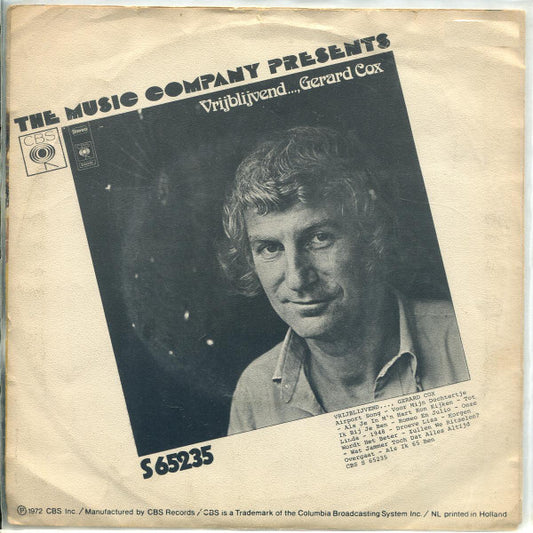 Gerard Cox : 1948 (Alone Again Naturally) / Wat Jammer Toch Dat Alles Altijd Overgaat (7", Single)