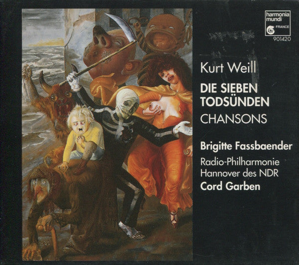 Kurt Weill, Brigitte Fassbaender, Radio-Philharmonie Hannover Des NDR, Cord Garben : Die Sieben Todsünden • Chansons (CD, Album)