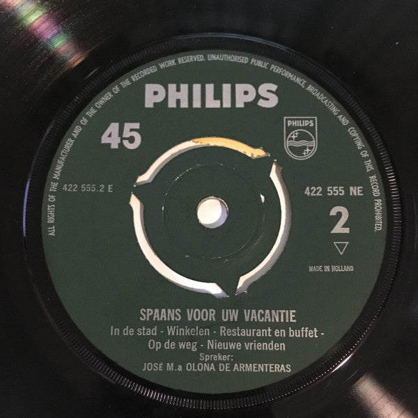 No Artist : Spaans Voor Uw Vacantie (7", Single)