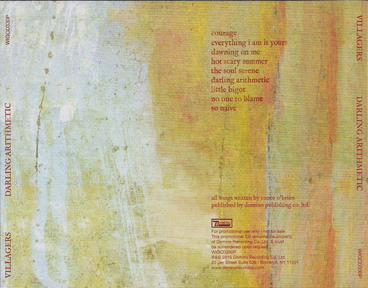 Villagers (3) : Darling Arithmetic (CD, Album, Promo)