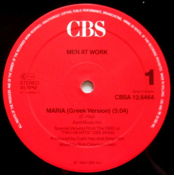 Men At Work : Maria (12", Maxi)
