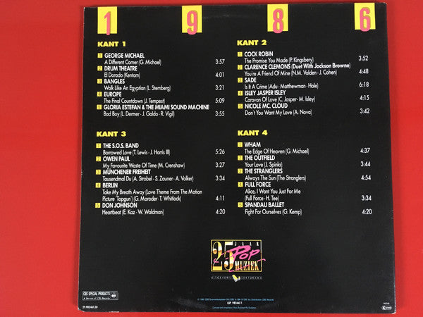Various : 25 Jaar Popmuziek - 1986 (2xLP, Comp, Gat)