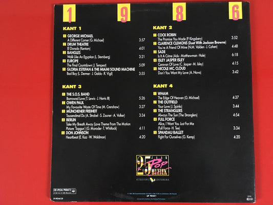 Various : 25 Jaar Popmuziek - 1986 (2xLP, Comp, Gat)