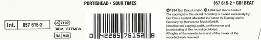 Portishead : Sour Times (CD, Single)