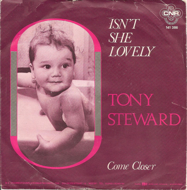 Tony Steward : Isn't She Lovely  (7", Single)