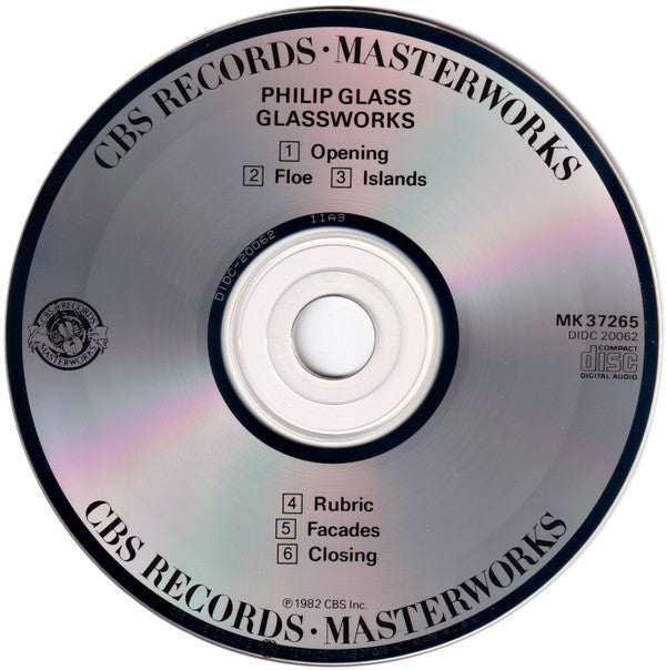 Philip Glass : Glassworks (CD, Album, RE)