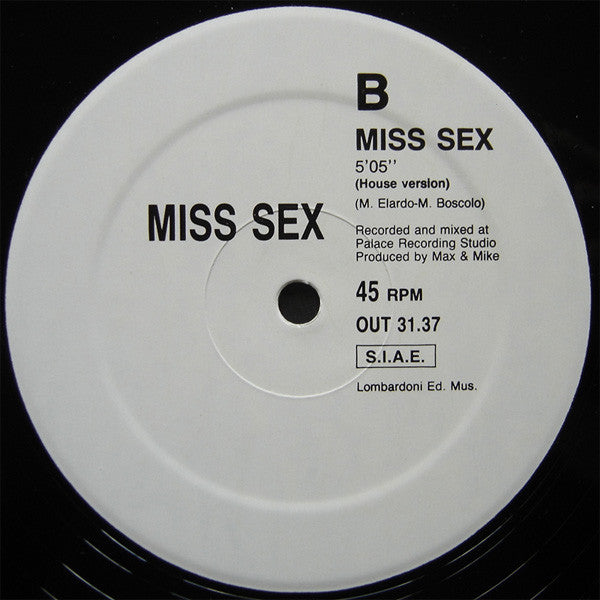 Miss Sex : Miss Sex (12")