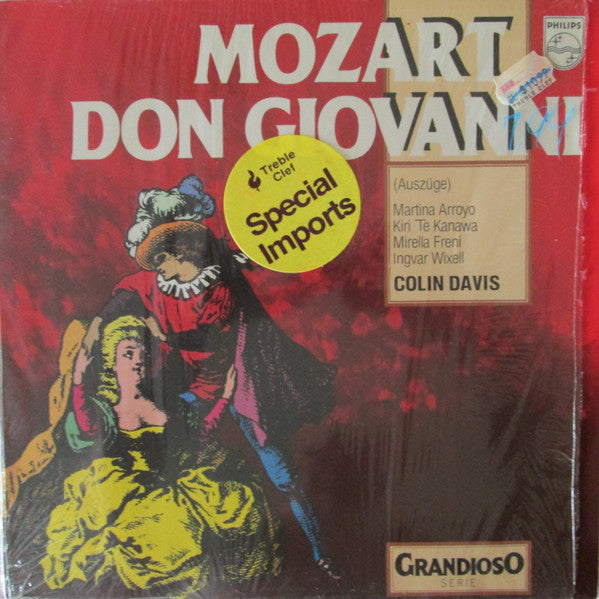 Wolfgang Amadeus Mozart - Sir Colin Davis, Martina Arroyo, Kiri Te Kanawa, Mirella Freni, Ingvar Wixell : Don Giovanni (Excerpts) (LP, Comp)