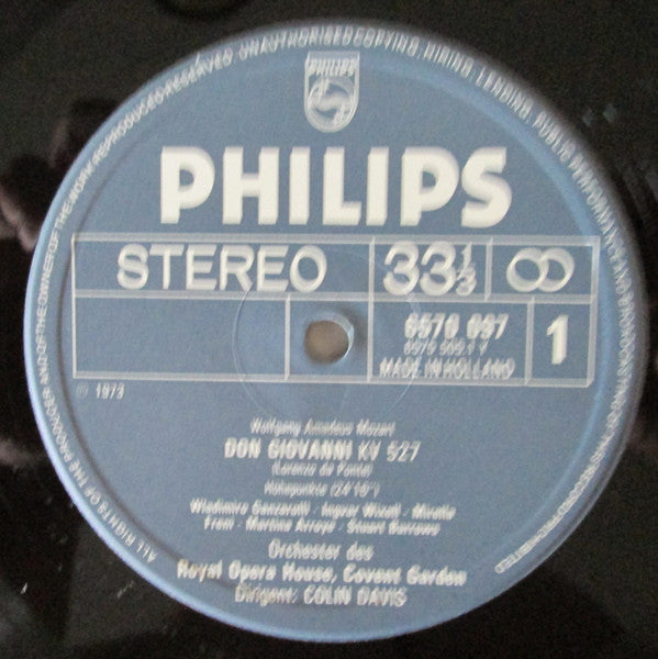 Wolfgang Amadeus Mozart - Sir Colin Davis, Martina Arroyo, Kiri Te Kanawa, Mirella Freni, Ingvar Wixell : Don Giovanni (Excerpts) (LP, Comp)