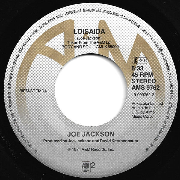 Joe Jackson : Happy Ending (7", Single)