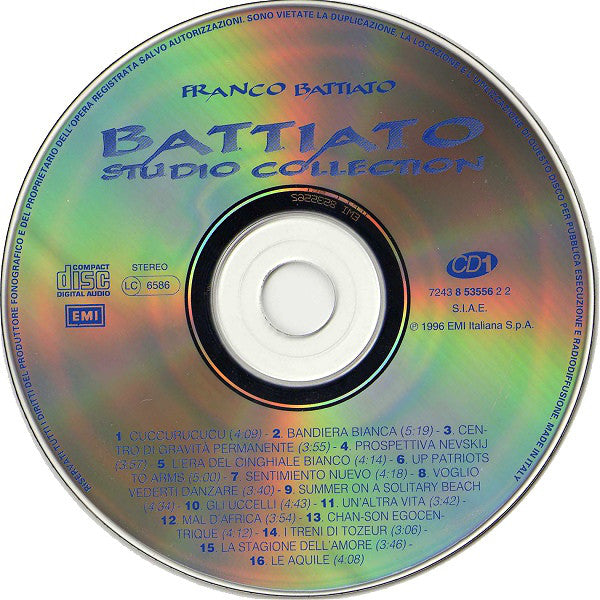 Franco Battiato : Battiato Studio Collection (2xCD, Comp, RM)
