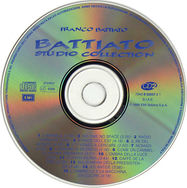 Franco Battiato : Battiato Studio Collection (2xCD, Comp, RM)