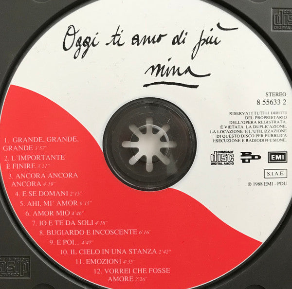 Mina (3) : Oggi Ti Amo Di Più (CD, Comp)
