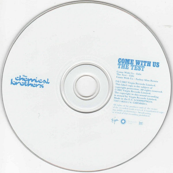 The Chemical Brothers : Come With Us / The Test (CD, Single)