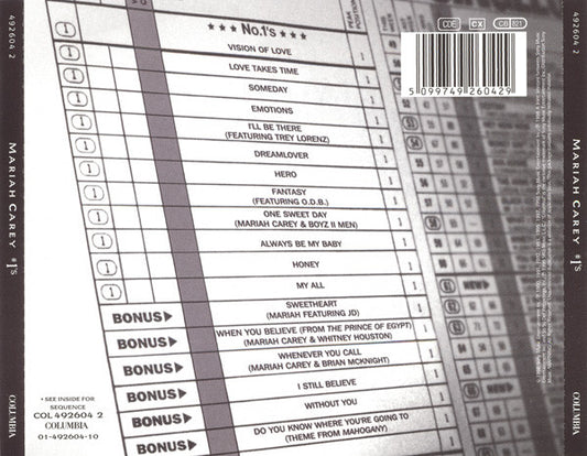 Mariah Carey : #1's (CD, Comp)