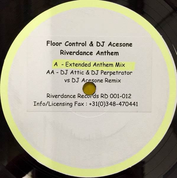 Floor Control (2) & DJ Acesone : Riverdance Anthem (12", W/Lbl, Sti)