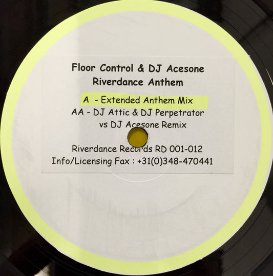 Floor Control (2) & DJ Acesone : Riverdance Anthem (12", W/Lbl, Sti)