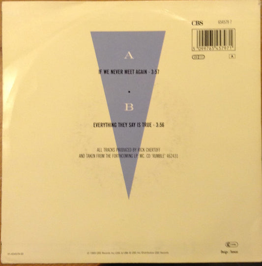 Tommy Conwell And The Young Rumblers : If We Never Meet Again (7", Single)