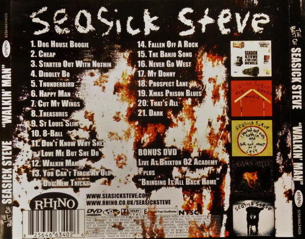 Seasick Steve : Walkin' Man (The Best Of) (CD, Comp + DVD-V,  Do + Dlx)