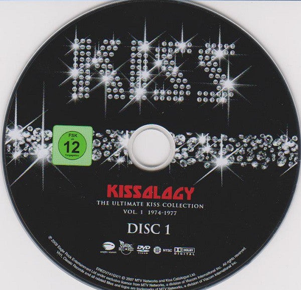 Kiss : Kissology: The Ultimate Kiss Collection Vol. 1 1974-1977 (2xDVD-V, Multichannel, NTSC + DVD-V, NTSC, Bon)