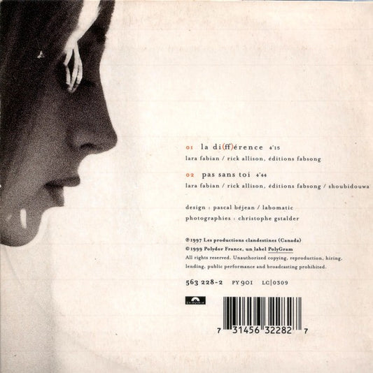 Lara Fabian : La Di(ff)érence (CD, Single)