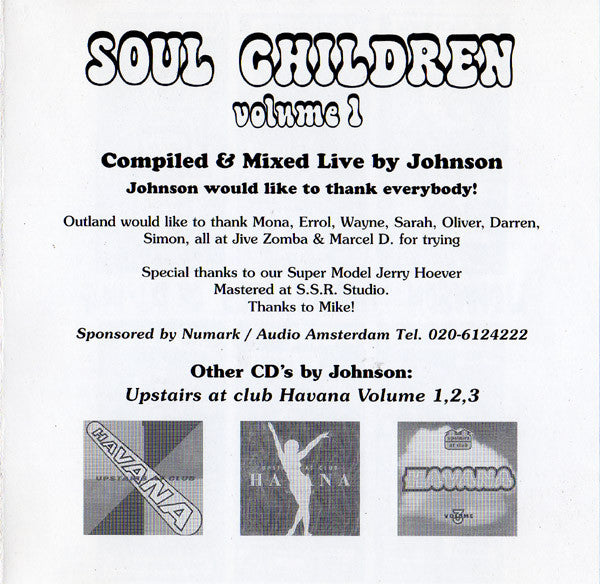 Groovemaster Johnson : Soul Children Volume 1 (CD, Comp, Mixed)