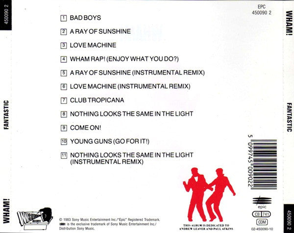 Wham! : Fantastic (CD, Album, RE, RP)