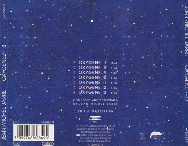 Jean-Michel Jarre : Oxygene 7-13 (CD, Album, Len)