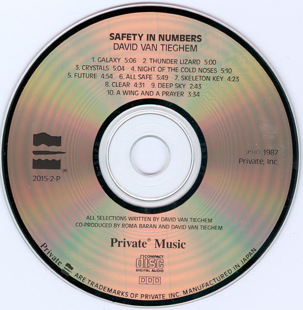 David Van Tieghem : Safety In Numbers (CD, Album)