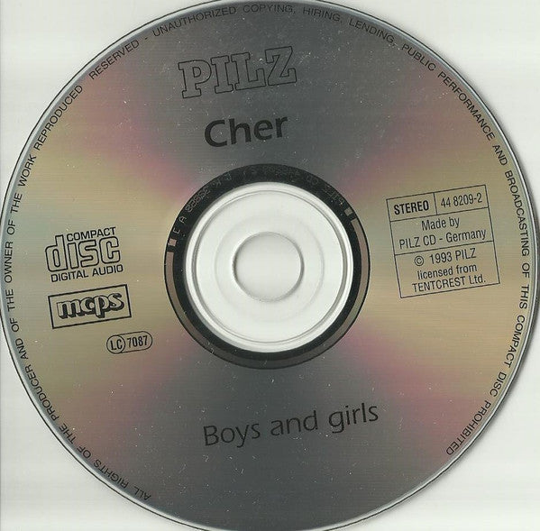 Cher : Boys And Girls (CD, Album, Mixed, RE, RM)