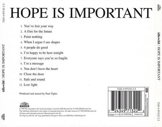Idlewild : Hope Is Important (CD, Album)