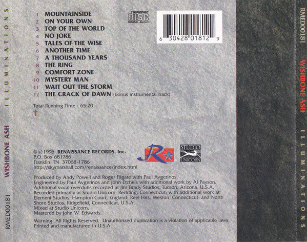 Wishbone Ash : Illuminations (CD, Album)