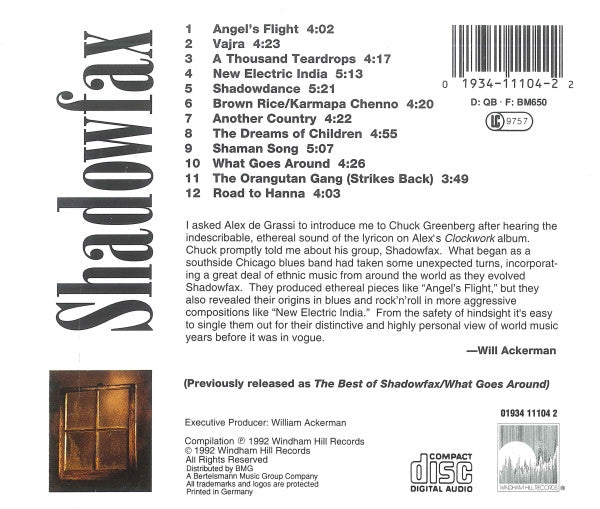 Shadowfax : A Windham Hill Retrospective (CD, Comp, RE)