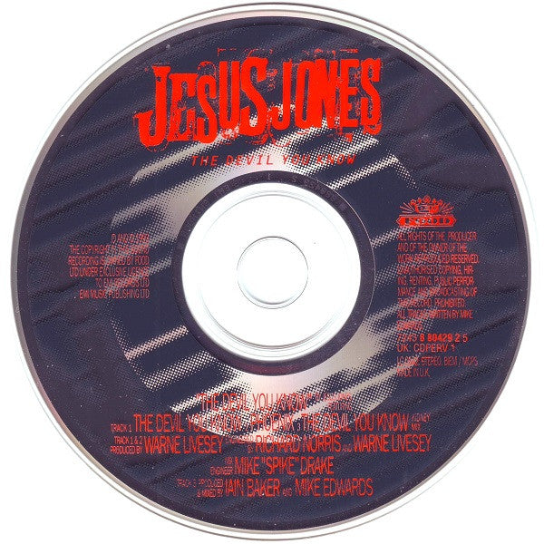 Jesus Jones : The Devil You Know (CD, Single, CD2)