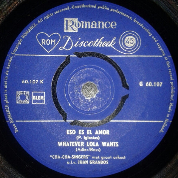 Juan Grandos : Cha-Cha-Cha (7", EP)