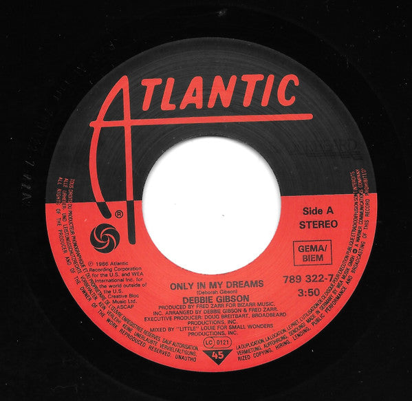 Debbie Gibson : Only In My Dreams (7", Single, RE)