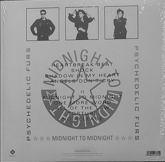 The Psychedelic Furs : Midnight To Midnight (LP, Album, RE, RM + 7", Pin)