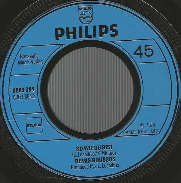 Demis Roussos : Schönes Mädchen Aus Arcadia (7", Single)