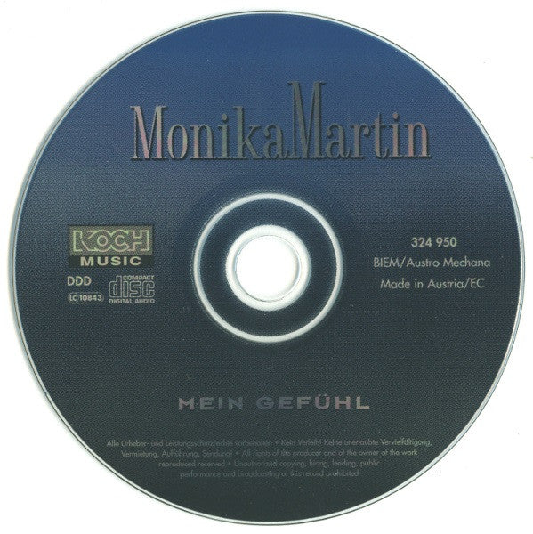 Monika Martin : Mein Gefühl (CD, Album)