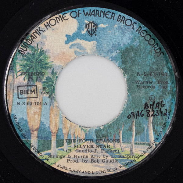 The Four Seasons : Silver Star / Mystic Mr. Sam (7", Single)